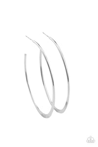 Flatlined - Silver Earrings