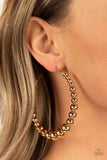 Show Off Your Curves - Gold Earrings